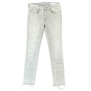 Rag & Bone Ankle Skinny Burmese Raw Hem Denim Jeans 27